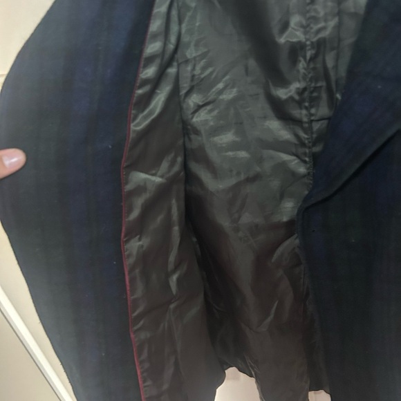 Vintage tartan/plaid medium length wool coat - Picture 5 of 9